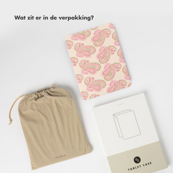 Selencia Vivid tablethoes Apple iPad 11 (2025) 11 inch A16 / iPad 10 (2022) 10.9 inch - Paisley Blush