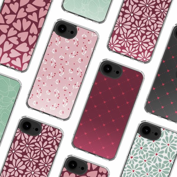 imoshion Design hoesje Apple iPhone 16e - Berries Blush