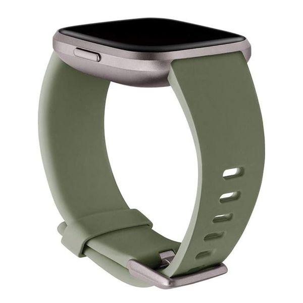 Fitbit Classic siliconen band Fitbit Versa / Versa 2 / Versa Lite - Maat L - Olive