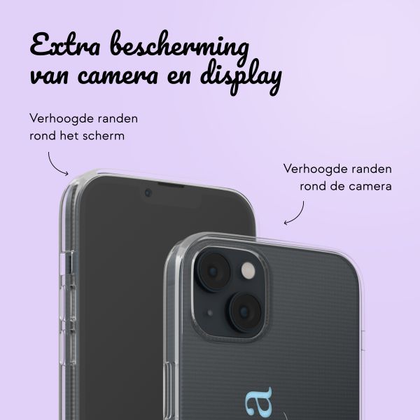 Gepersonaliseerd hoesje met naam iPhone 14 - Transparant