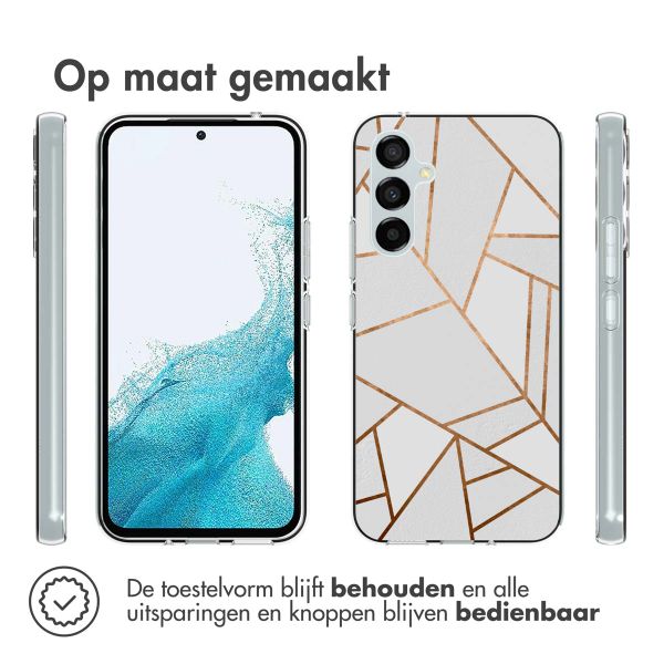 imoshion Design hoesje Samsung Galaxy A54 (5G) - Grafisch Koper / Wit