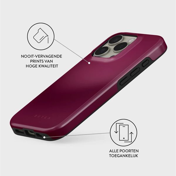 Burga Tough Backcover MagSafe Apple iPhone 16 Pro - Dark Cherry