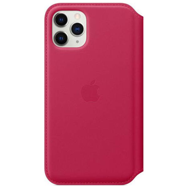 Apple Leather Folio Bookcase iPhone 11 Pro - Raspberry