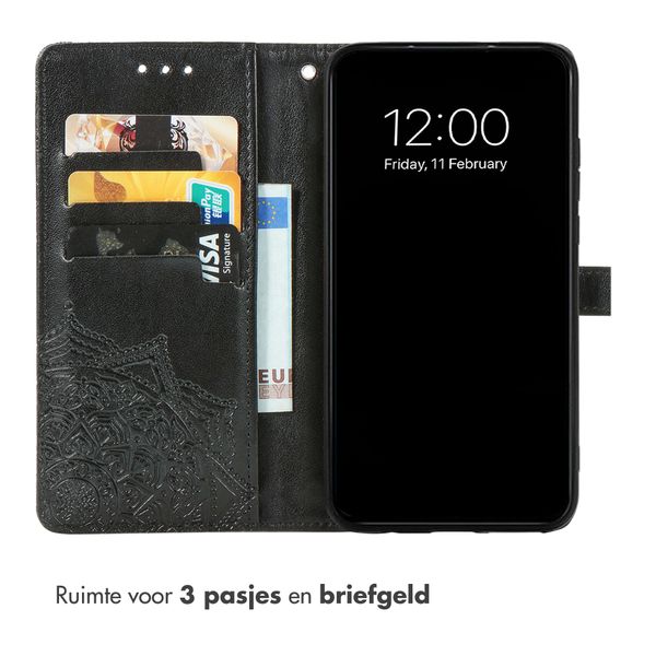 imoshion Mandala Bookcase Motorola Edge 70 Fusion - Zwart