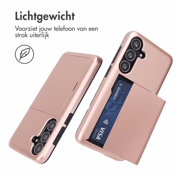 imoshion Backcover met pasjeshouder Samsung Galaxy S25 FE - Rosé Goud
