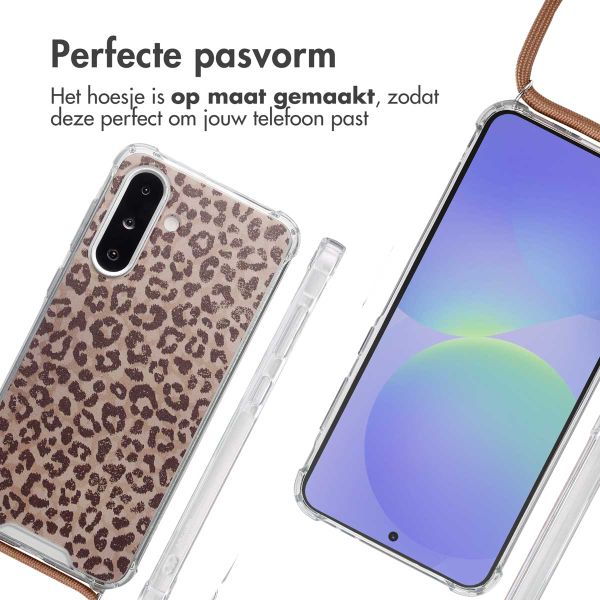 imoshion Design hoesje met koord Samsung Galaxy A36 - Leopard Mood