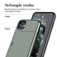 imoshion Backcover met pasjeshouder Apple iPhone 11 - Donkergroen