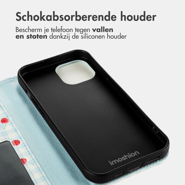 imoshion Design Bookcase Apple iPhone 15 - Cherry Check