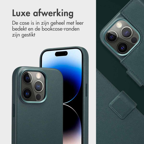 Accezz Leather Bookcase 2-in-1 met MagSafe Apple iPhone 14 Pro - Cedar Green