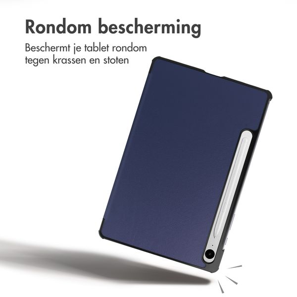imoshion Trifold Bookcase Samsung Galaxy Tab S10 FE Plus - Donkerblauw