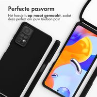 imoshion Siliconen hoesje met koord Xiaomi Redmi Note 11 Pro - Zwart