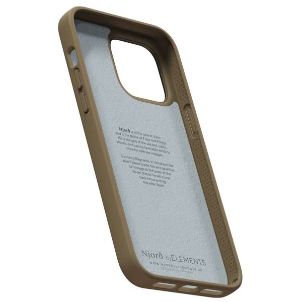 Njorð Collections Suède Comfort+ Case iPhone 14 Pro Max - Camel