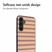 imoshion Design hoesje Samsung Galaxy A54 (5G) - Striped Peach Reverse