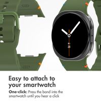 imoshion Wave Silicone Band Samsung Galaxy Watch 9 (40/44mm) / Watch 8 (40/44mm) / Classic (46mm) - Dark Green