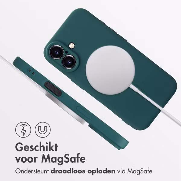 imoshion Color Backcover met MagSafe Apple iPhone 16 - Donkergroen
