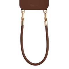 Selencia Universeel Polskoord met 2 haken - Choco Brown