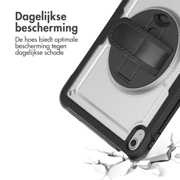 Accezz Rugged Backcover met schouderstrap Apple iPad 11 (2025) 11 inch A16 / iPad 10 (2022) 10.9 inch - Transparent