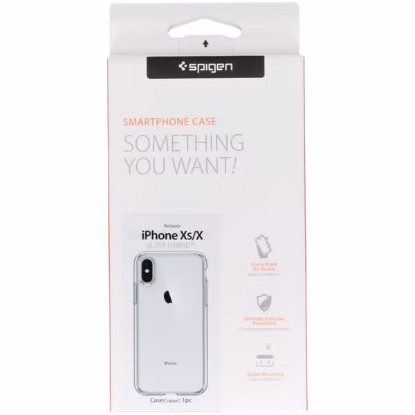 Spigen Ultra Hybrid Backcover Apple iPhone X / Xs - Transparant