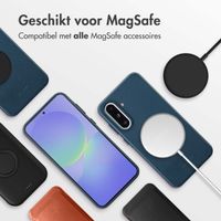 Accezz MagSafe Leather Backcover Samsung Galaxy A36 / A56 - Nightfall Blue