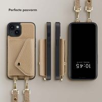 Selencia Sera Koordhoes met pashouder envelop iPhone 14 - Beige