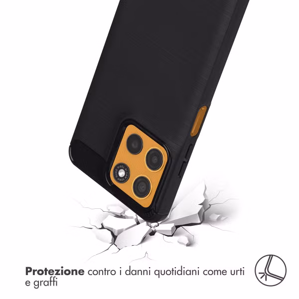 imoshion Brushed Backcover Motorola Moto G15 / G15 Power - Zwart