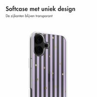 imoshion  Design hoesje iPhone 16 - Sparkle Lines Lavender