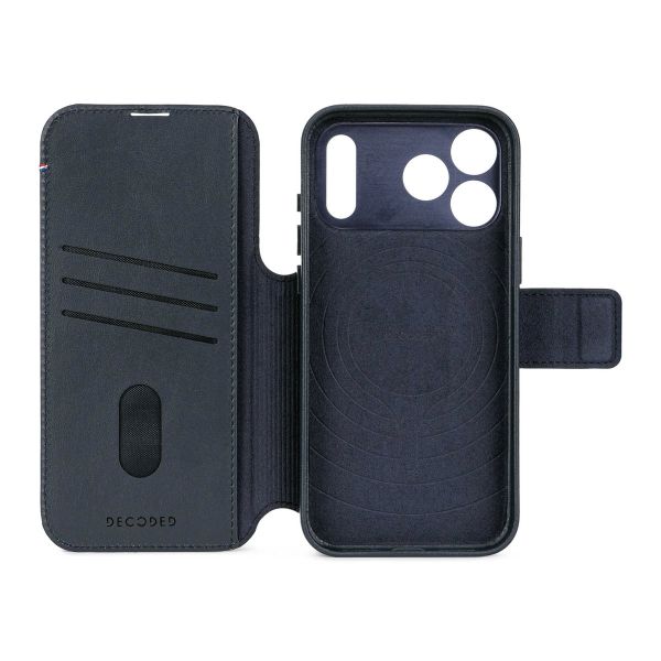Decoded 2 in 1 Leather Detachable Wallet MagSafe Apple iPhone 17 Pro Max - Navy Shadow
