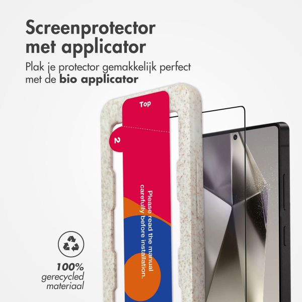 Accezz Gehard Glas Full Cover Screenprotector met applicator Samsung Galaxy S25 Ultra