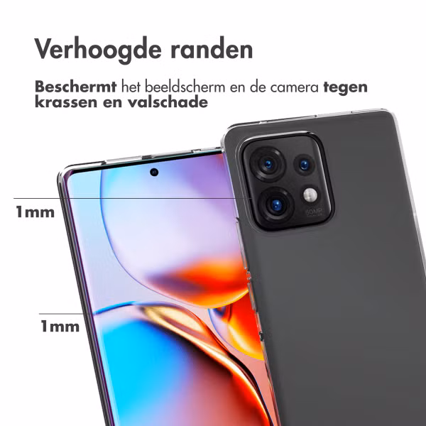 Accezz Clear Backcover Motorola Edge 40 Pro - Transparant