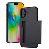imoshion Backcover met pasjeshouder Apple iPhone 16 Plus - Zwart