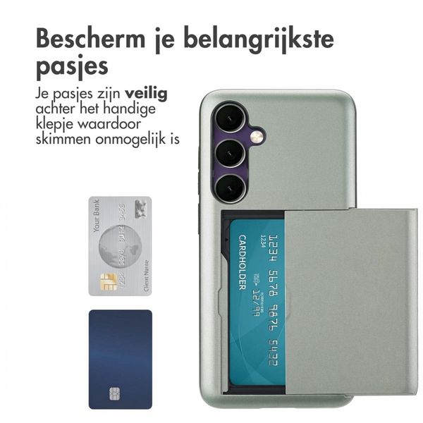 imoshion Backcover met pasjeshouder Samsung Galaxy S24 FE - Donkergroen
