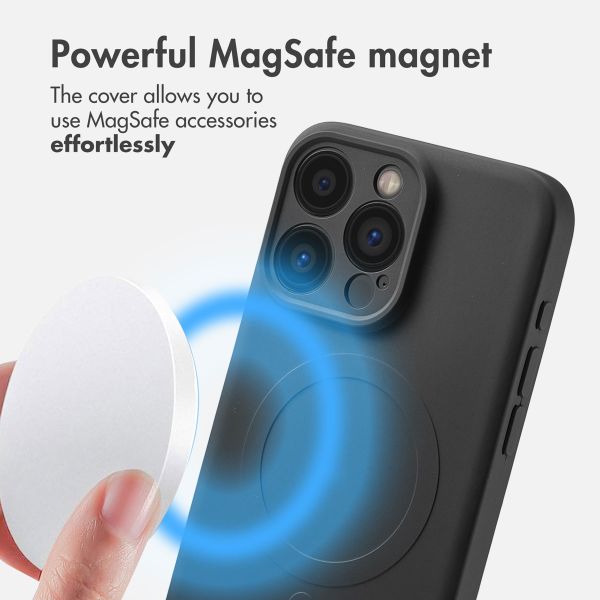 imoshion Colour Back Cover with MagSafe Apple iPhone 15 Pro Max - Black