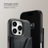 Selencia Sera Koordhoes met pashouder envelop iPhone 16 Pro - Zwart