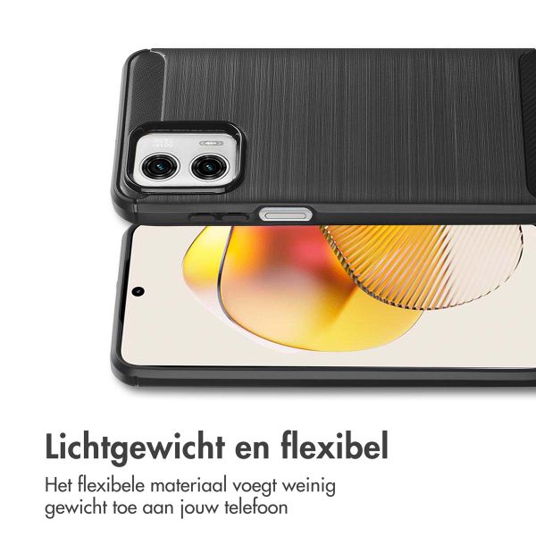 imoshion Brushed Backcover Motorola Moto G73 - Zwart