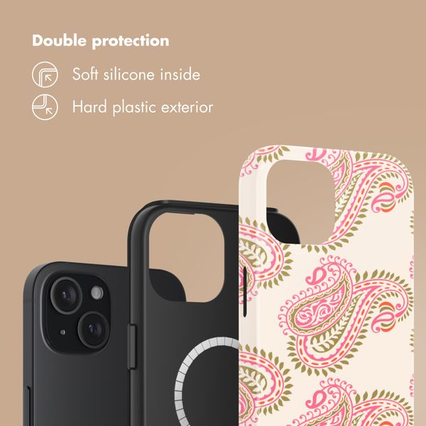 Selencia Vivid Back Cover with MagSafe Apple iPhone 15 - Paisley Blush