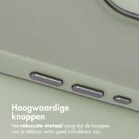 Accezz MagSafe Leather Backcover Apple iPhone 16 Pro - Light Grey