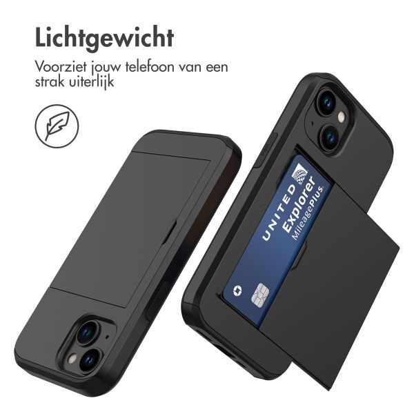 imoshion Backcover met pasjeshouder Apple iPhone 15 - Zwart