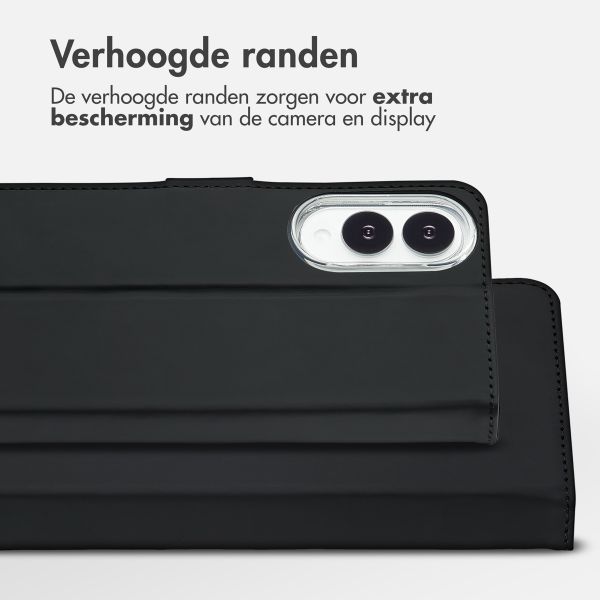 Accezz Wallet Softcase Bookcase Samsung Galaxy S25 Edge - Zwart