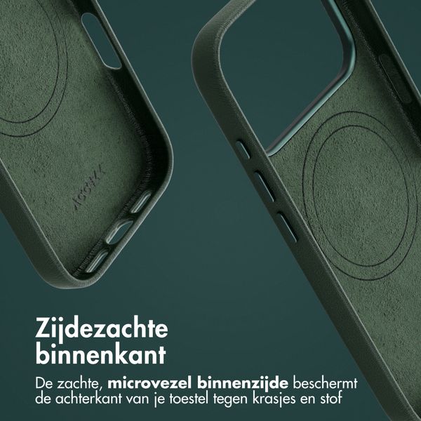 Accezz MagSafe Leather Backcover Apple iPhone 18 Pro Max / 17 Pro Max - Cedar Green