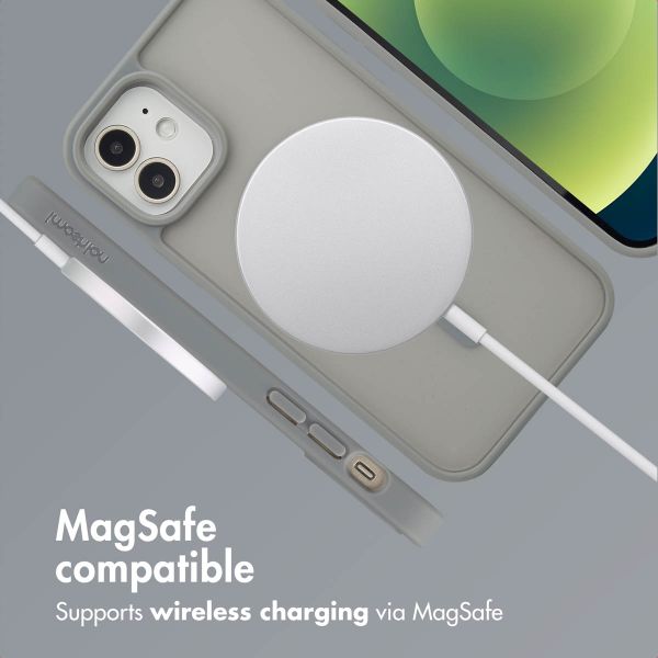 imoshion Colour Guard Back Cover with MagSafe Apple iPhone 12 (Pro) - Grey