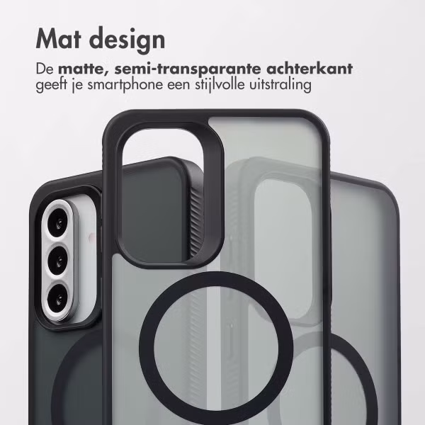 Accezz Rugged Frosted MagSafe Backcover Samsung Galaxy A36 / A56 - Zwart