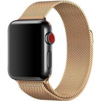 WiWu Milanese band Apple Watch Series 1 t/m 10 / SE / Ultra (2) (44/45/46/49 mm) - Rose Goud