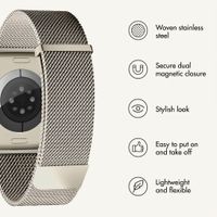 imoshion Milanese Magnetic Band Apple Watch | 44/45/46/49 mm - Starlight