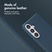 Accezz Leather Back Cover with MagSafe Samsung Galaxy S26 Plus - Nightfall Blue