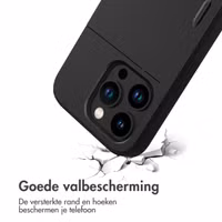 imoshion Backcover met pasjeshouder Apple iPhone 15 Pro - Zwart