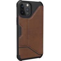 UAG Metropolis Bookcase iPhone 12 Pro Max - Leather Brown