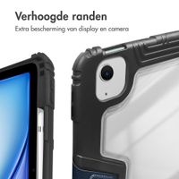 Accezz Rugged Trifold Bookcase Apple iPad Air 11 inch (2025) M3 / (2024) M2 / Air 5 (2022) / Air 4 (2020) - Donkerblauw
