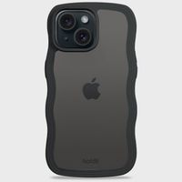 Holdit Wavy Case Apple iPhone 13/14/15/16e - Black / Transparent