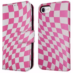 imoshion Design Bookcase Apple iPhone SE (2022 / 2020) / 8 / 7 / 6(s) - Retro Pink