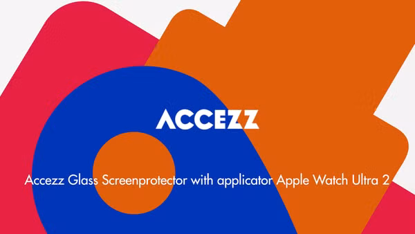 Accezz Gehard glas screenprotector met applicator Apple Watch Ultra 1 / 2 / 3 - 49 mm